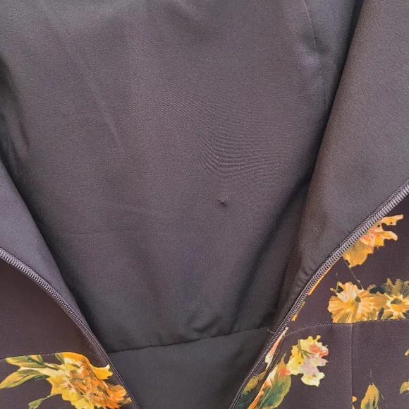 Black HaloEllaria Floral Column Dress NEW Size 8 Fall Tones